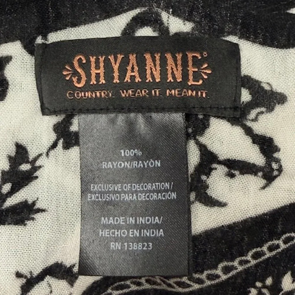 Shyanne Womens Kimono Black & White Western Wear It Mean It One Size Concert - Picture 3 of 6